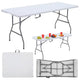 Folding Table With Lock Catering Banquet Table White 180 X 74 Cm
