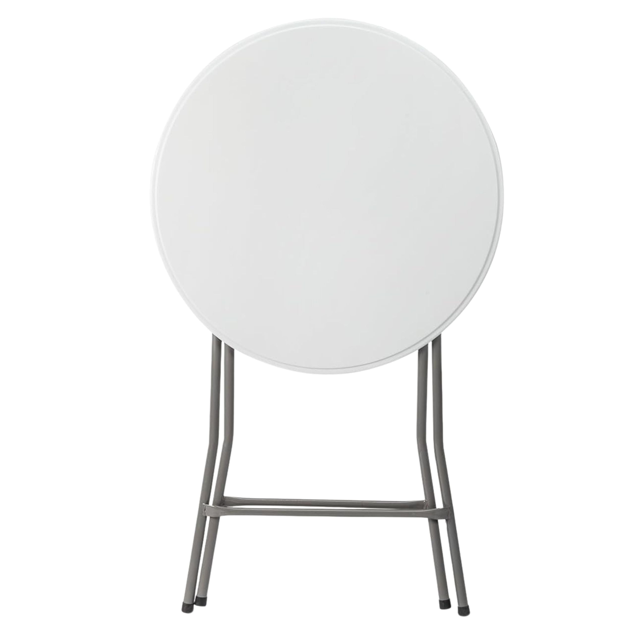 Folding Table With Lock Catering Banquet Round White 80x73cm