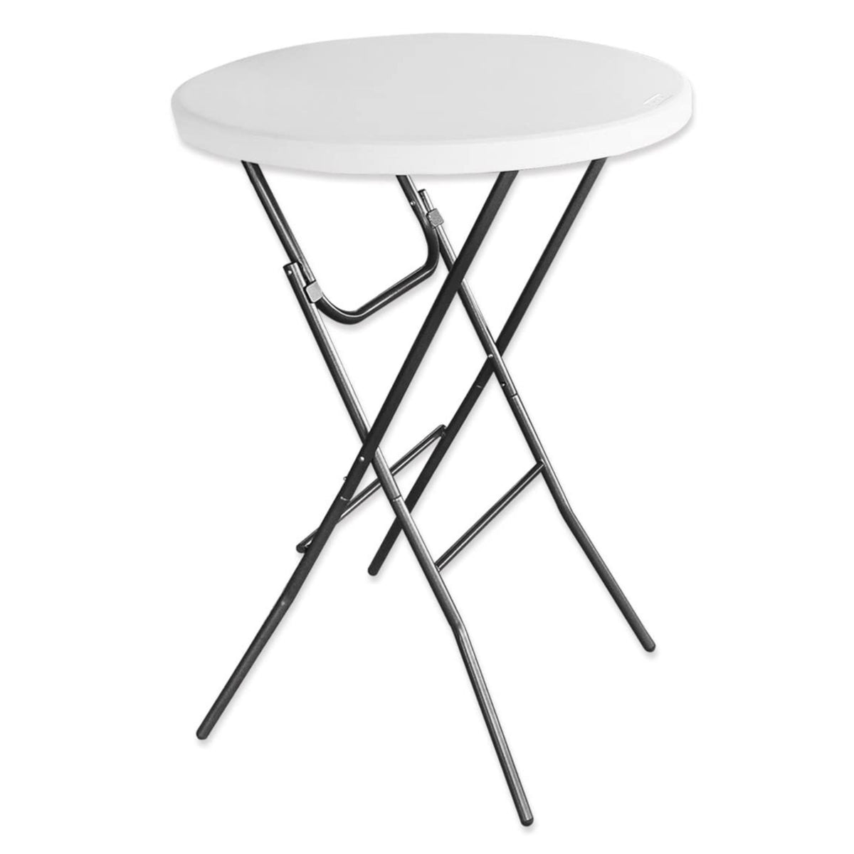 Folding Table With Lock Catering Banquet Round White 80x73cm
