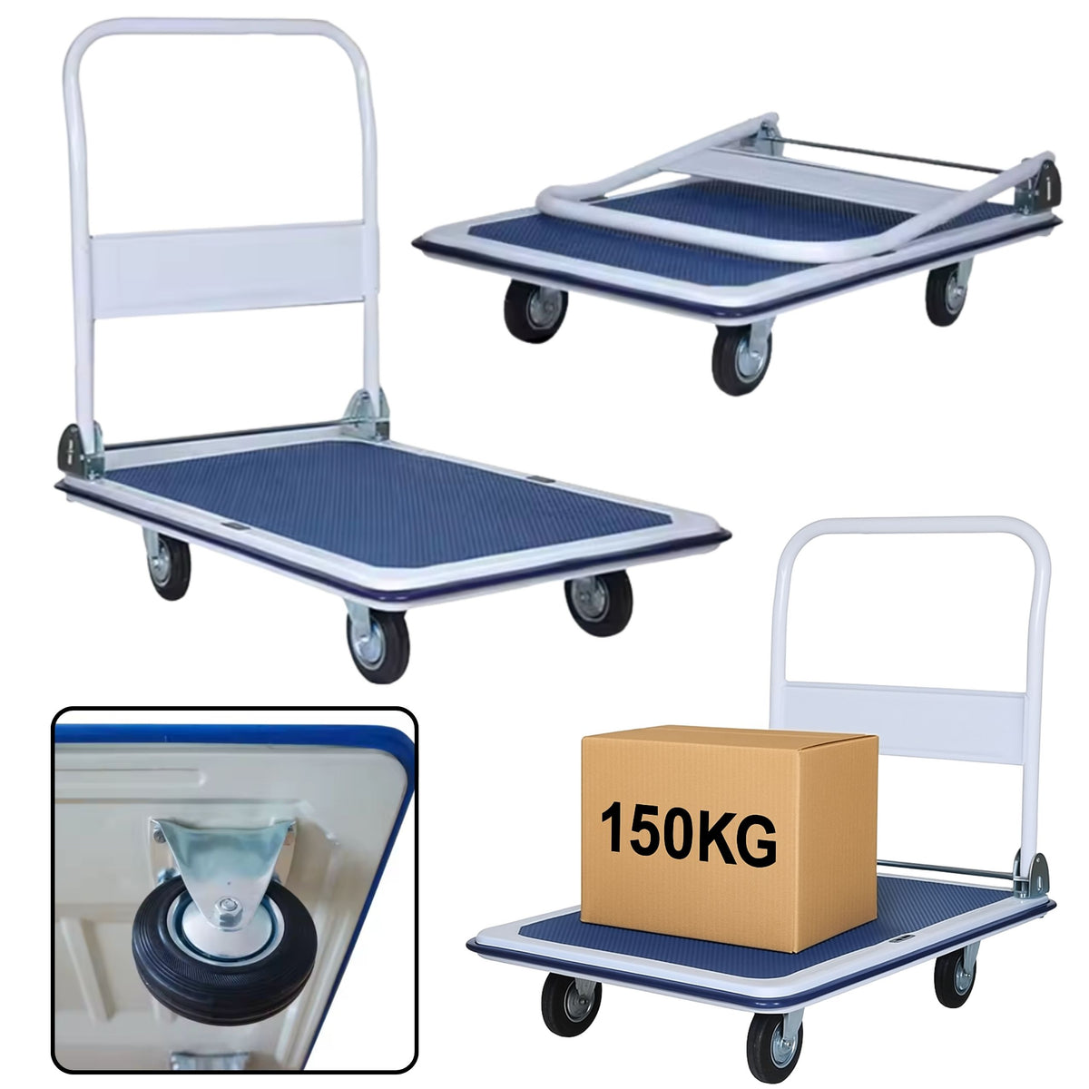 Plošinový přepravní skladový vozík do 150 kg