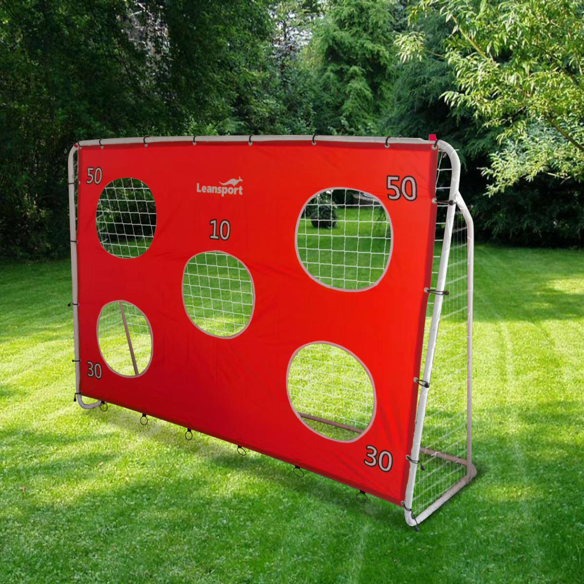 Soccer Training Goal With Target Mat Red 213x152x75cm
