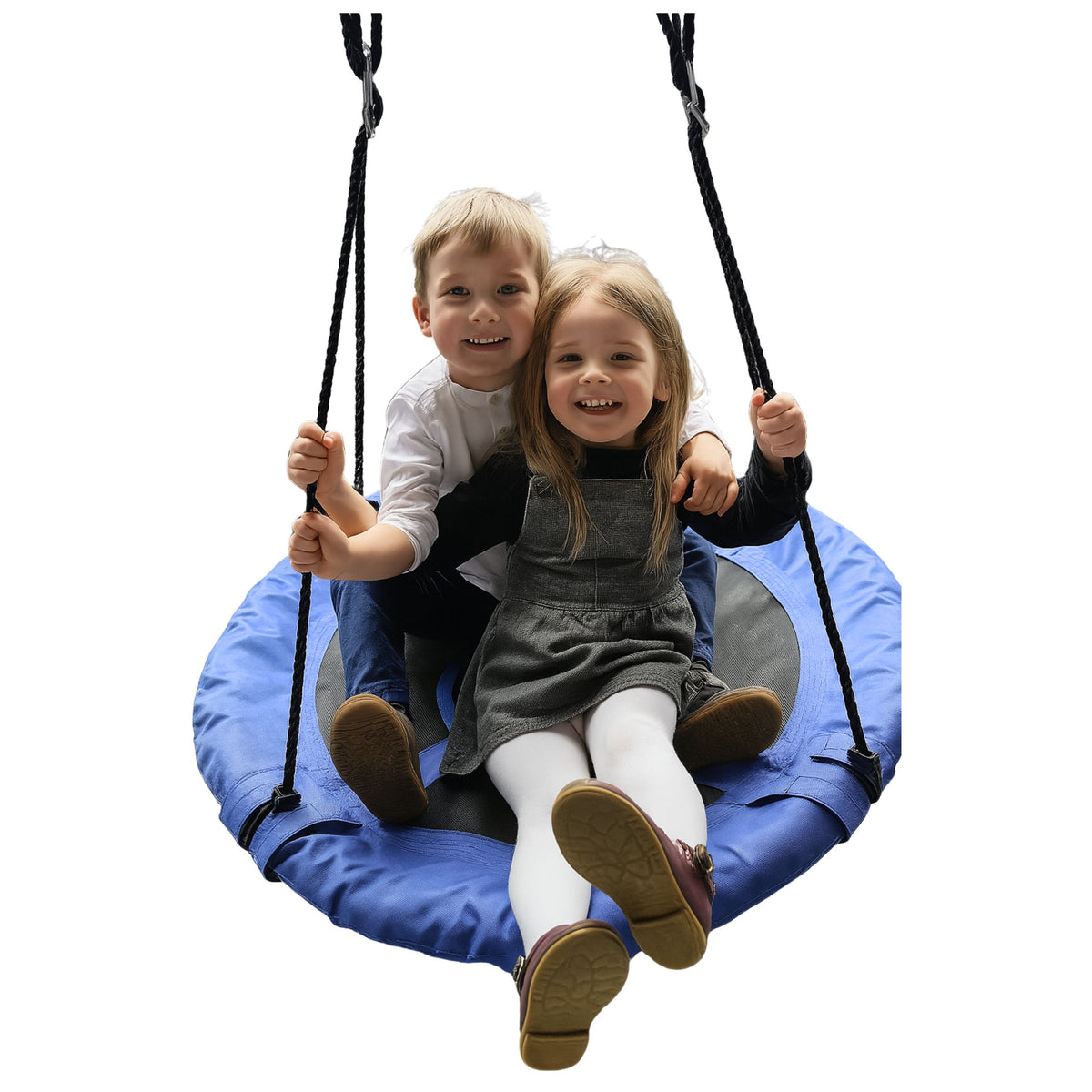 Garden Swing Stork's Nest For Children Blue 80cm
