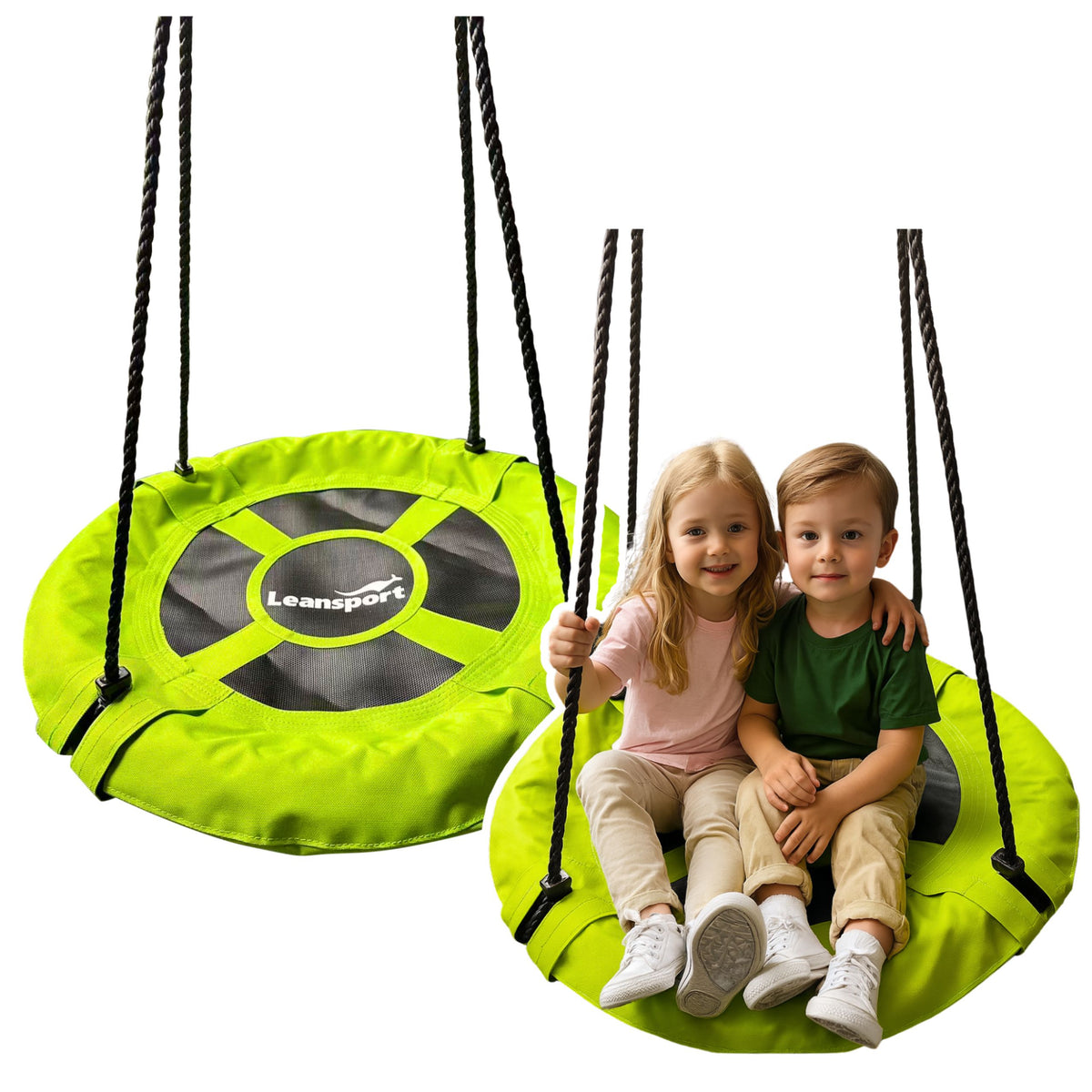 Garden Swing Stork's Nest For Children Green 60cm