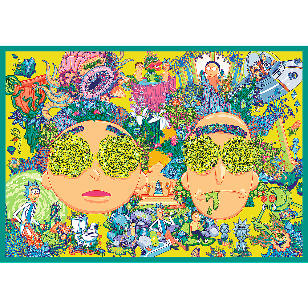 Puzzle - 4x250 - The Crazy World Of Rick And Morty - Warner Rick And Morty Trefl 13338