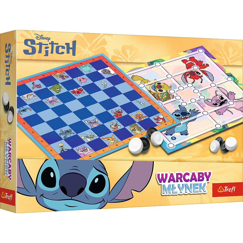 Checkers And Mill Game Lilo And Stitch Trefl 02799