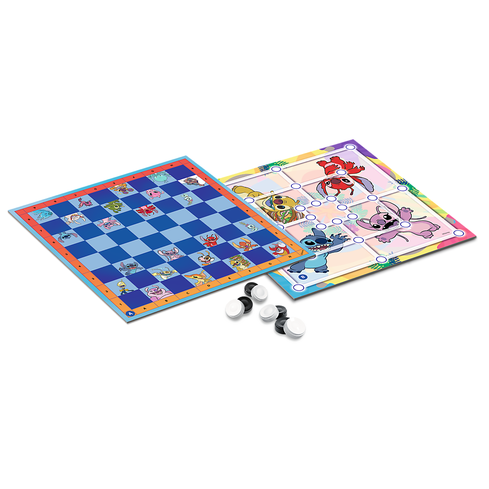Dame- und Mühlenspiel Lilo und Stitch Trefl 02799