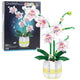 Orchid Construction Blocks Orchid In A Pot Pink And White 616 Pcs.