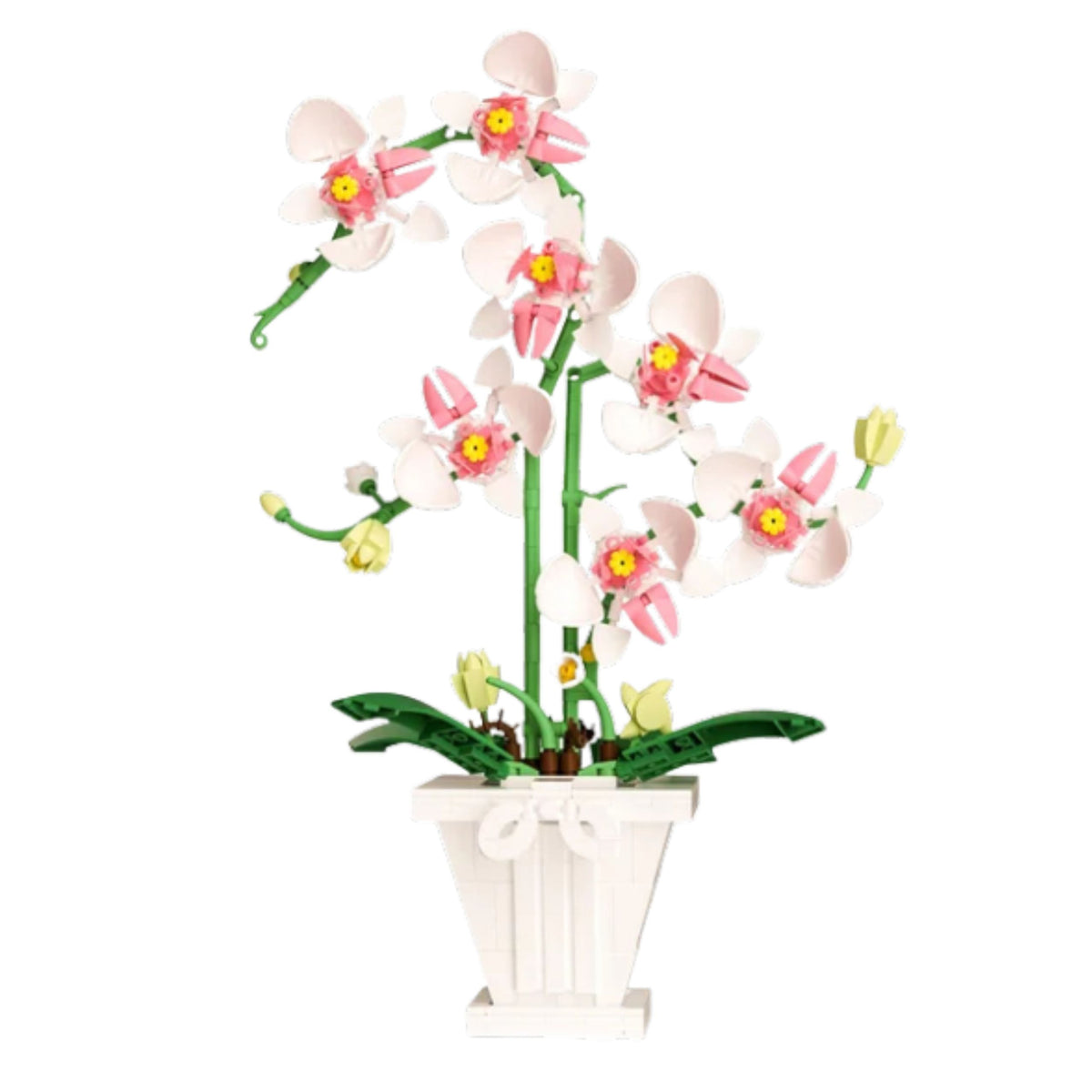 Orchidee Bouwblokken Orchidee In Pot Roze En Wit 718 St.