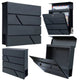 Large Mailbox For Letters And Newspapers Anthracite 37x37x11 Cm