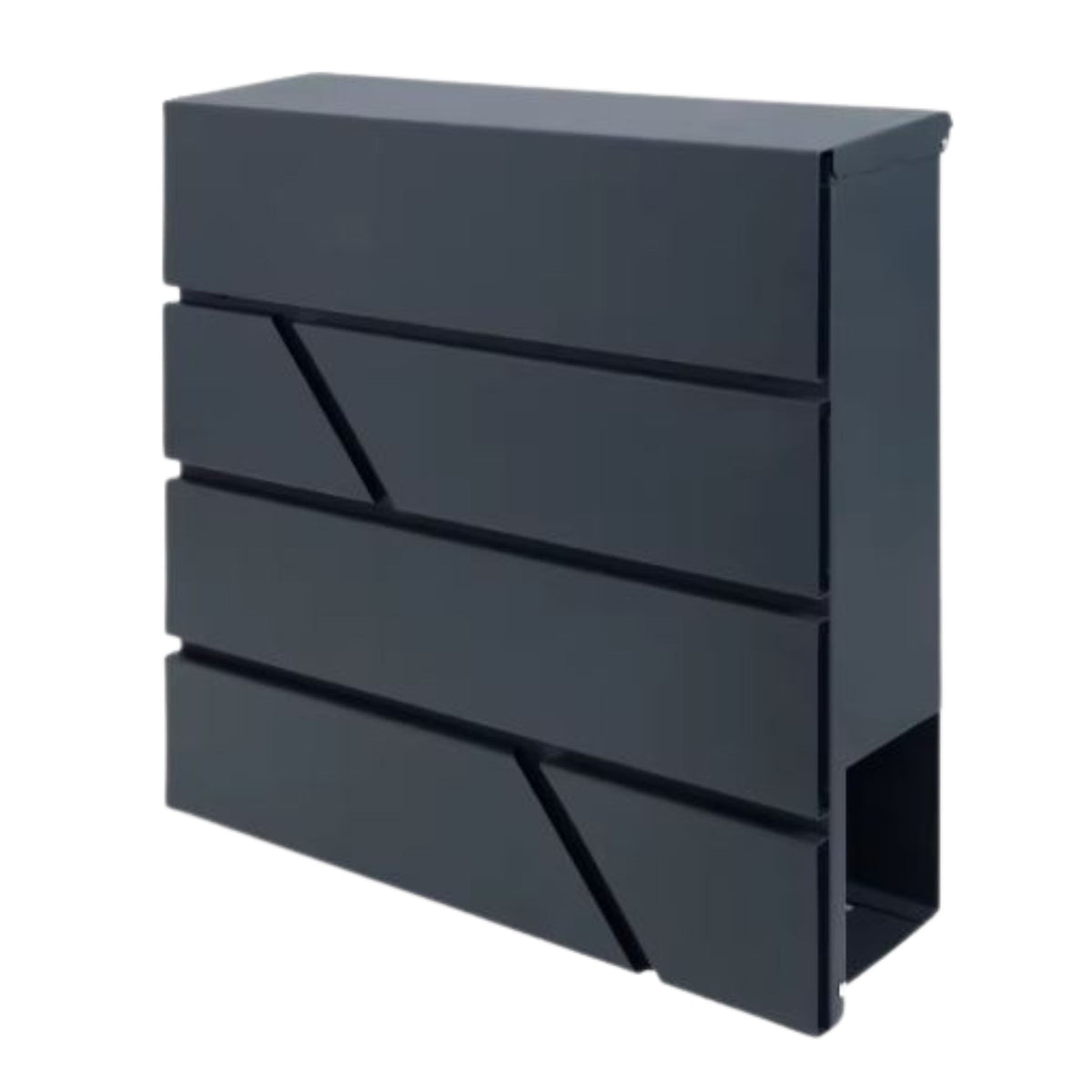 Large Mailbox For Letters And Newspapers Anthracite 37x37x11 Cm