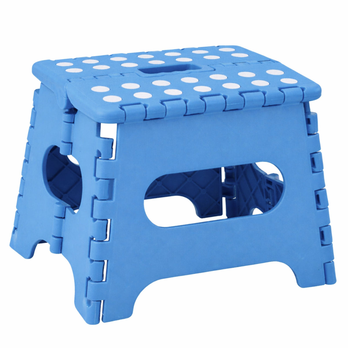 Folding Stool Footrest Step Anti-slip Blue 24x19 Cm
