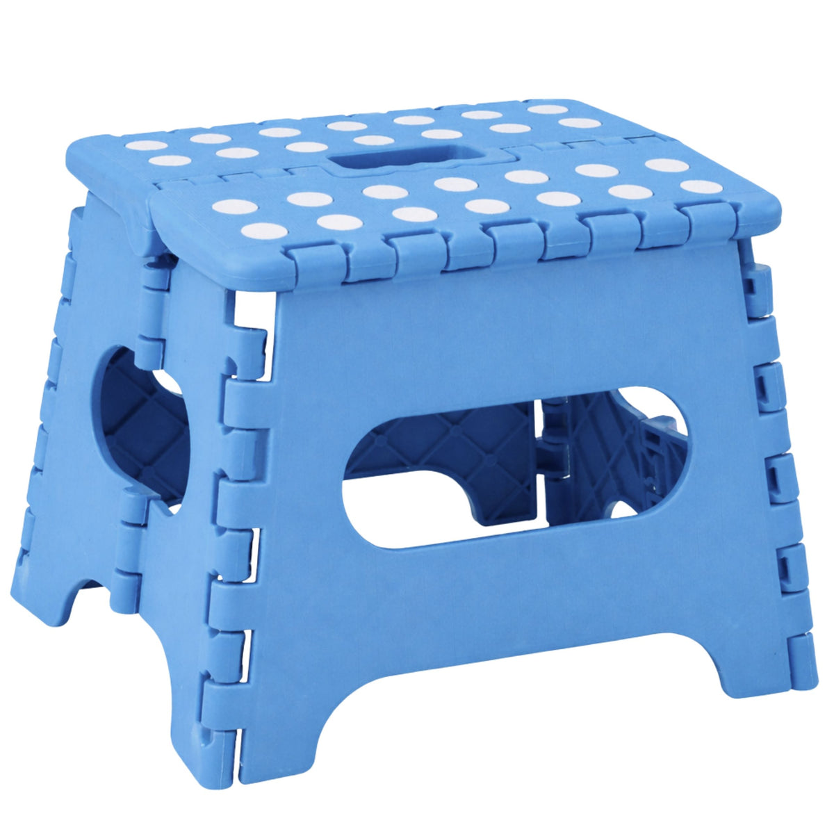 Folding Stool Footrest Step Anti-slip Blue 24x19 Cm