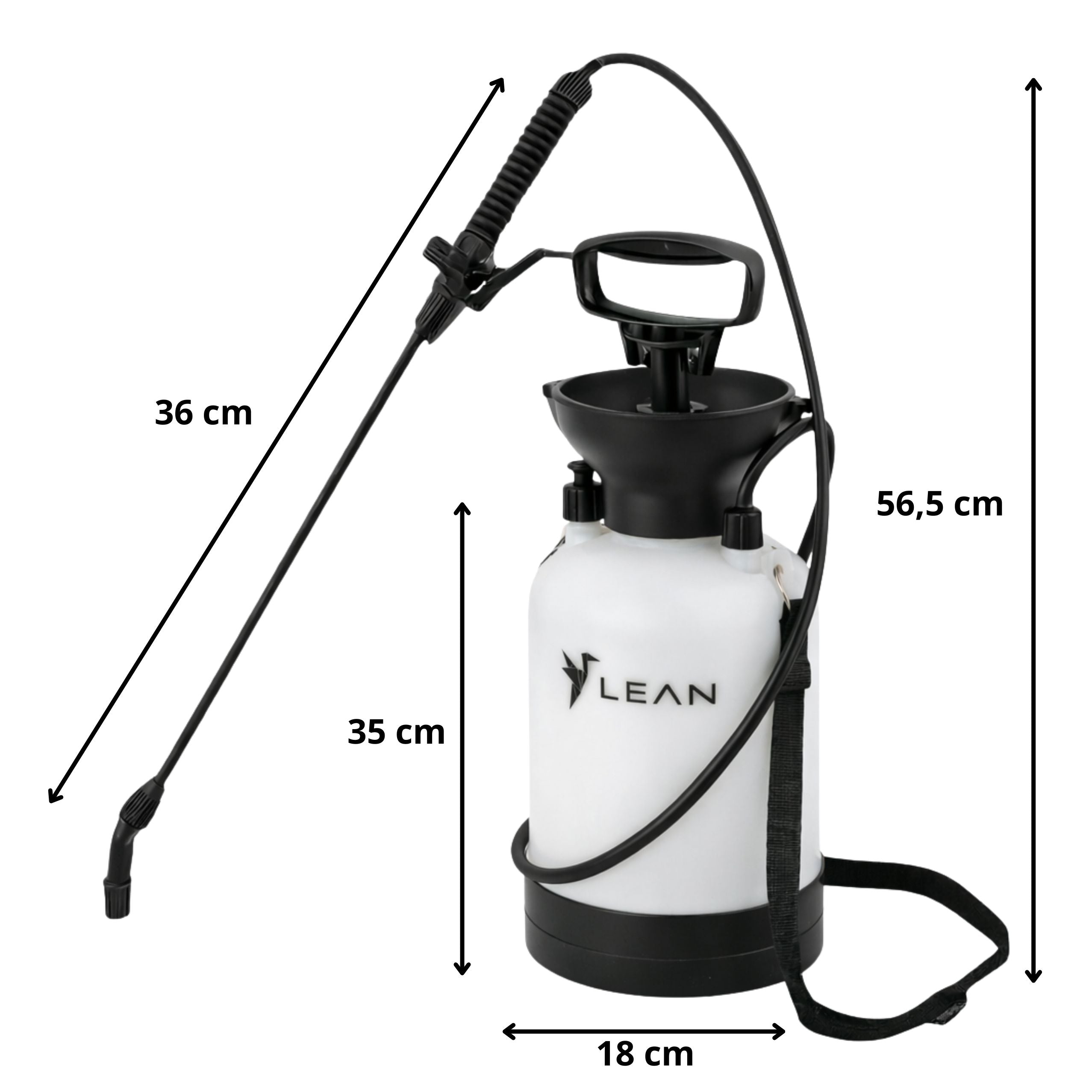 Manual Pressure Sprayer For Watering Fertilizing Spraying Lean 3l