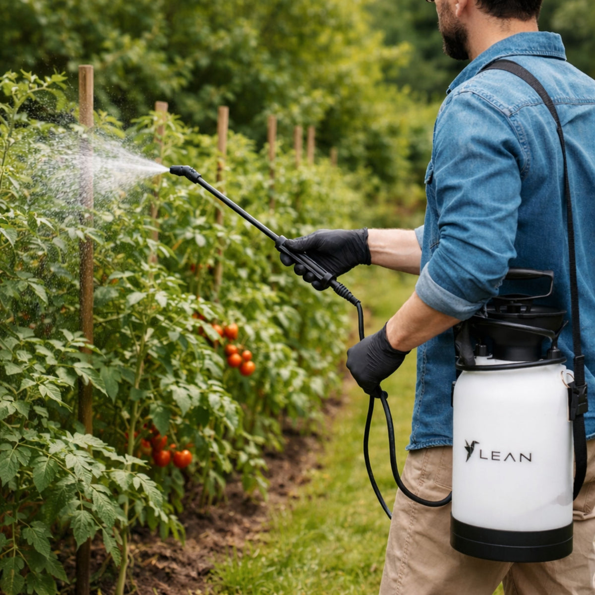 Manual Pressure Sprayer For Watering Fertilizing Spraying Lean 5l