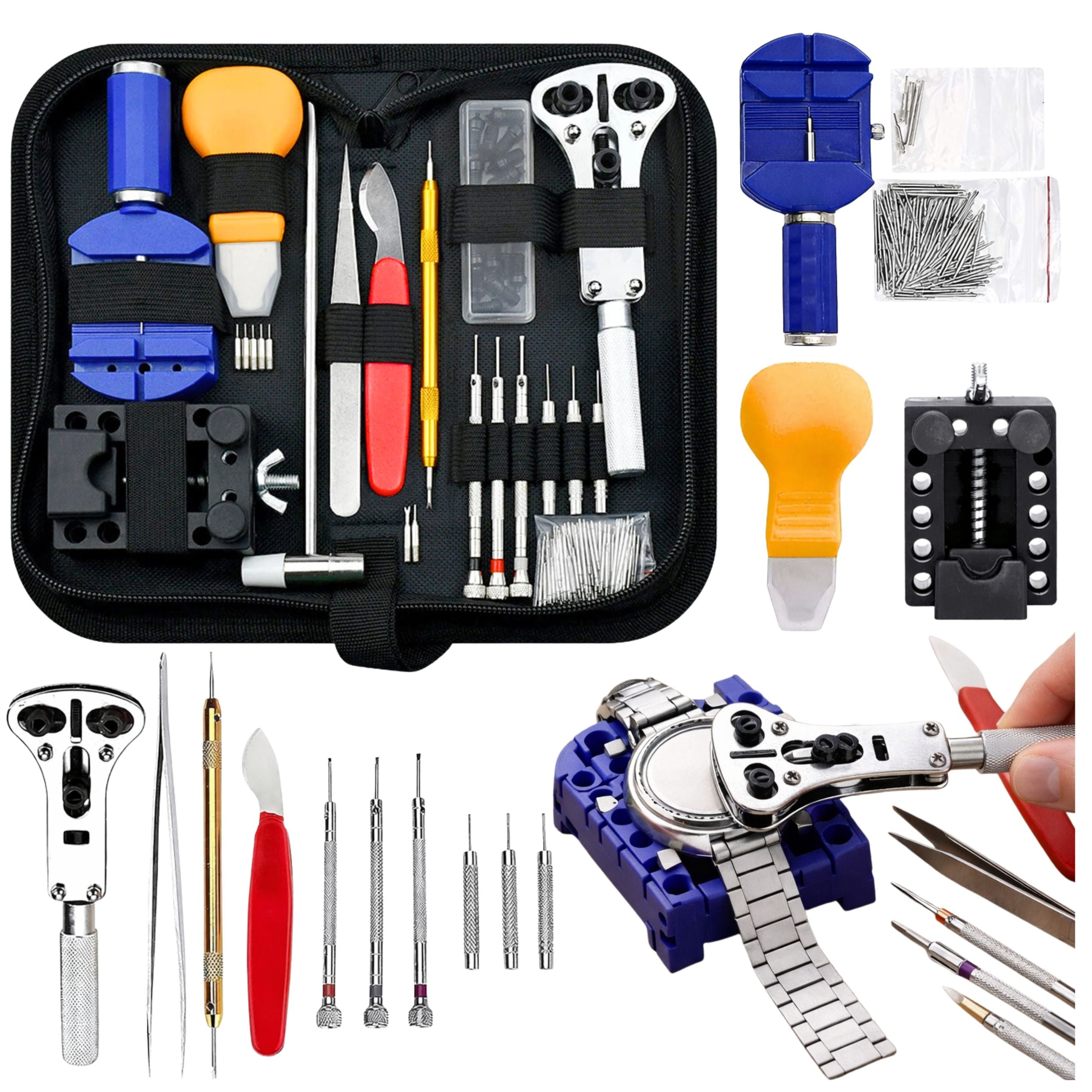 Watch Repair Kit Professional Tools Case 147 Pcs.