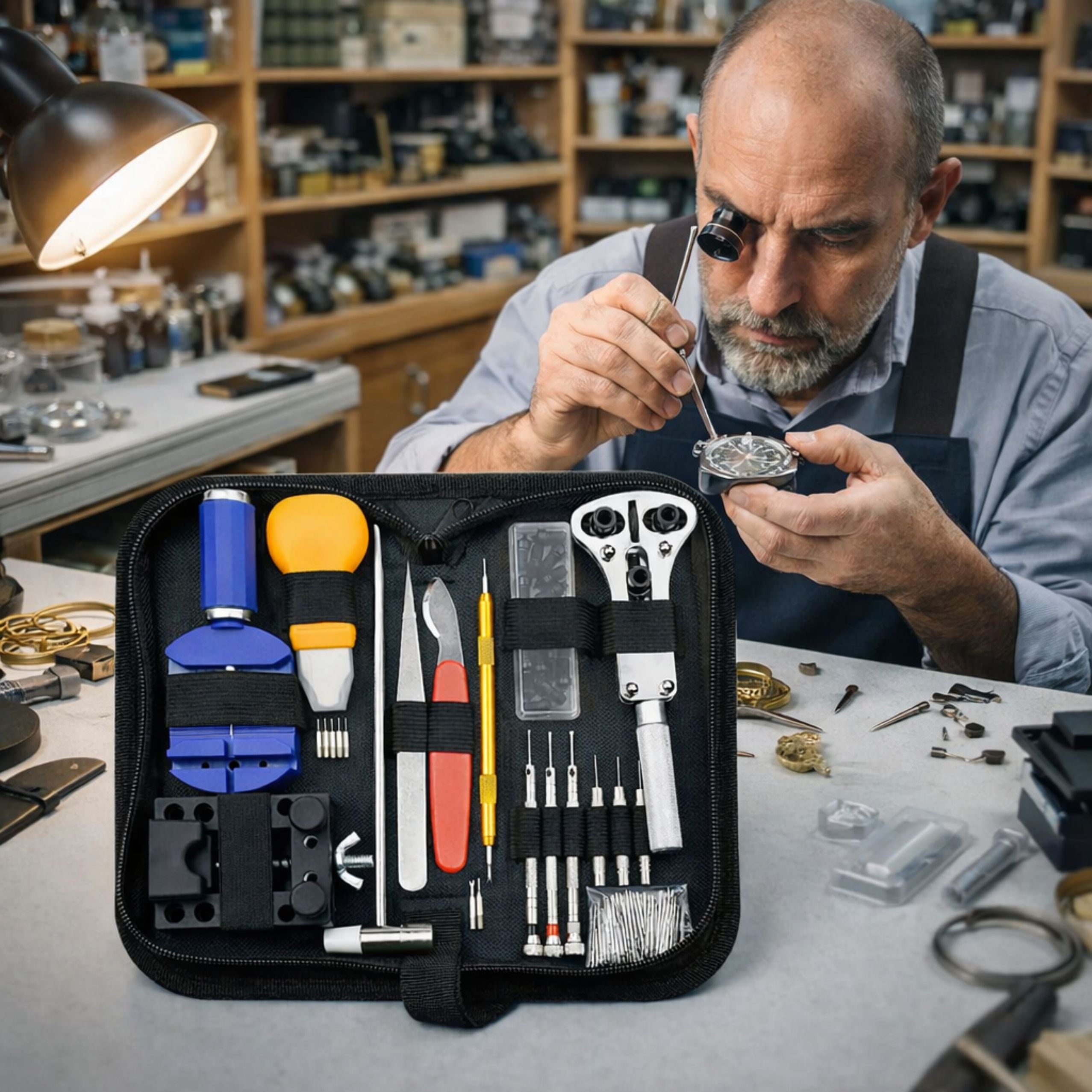 Watch Repair Kit Professional Tools Case 147 Pcs.