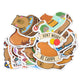 Set Of Capybara Stickers Various Patterns Matte 50pcs.