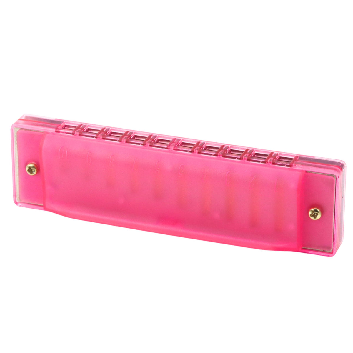 Harmonica 10 trous pour débutants, étui rose