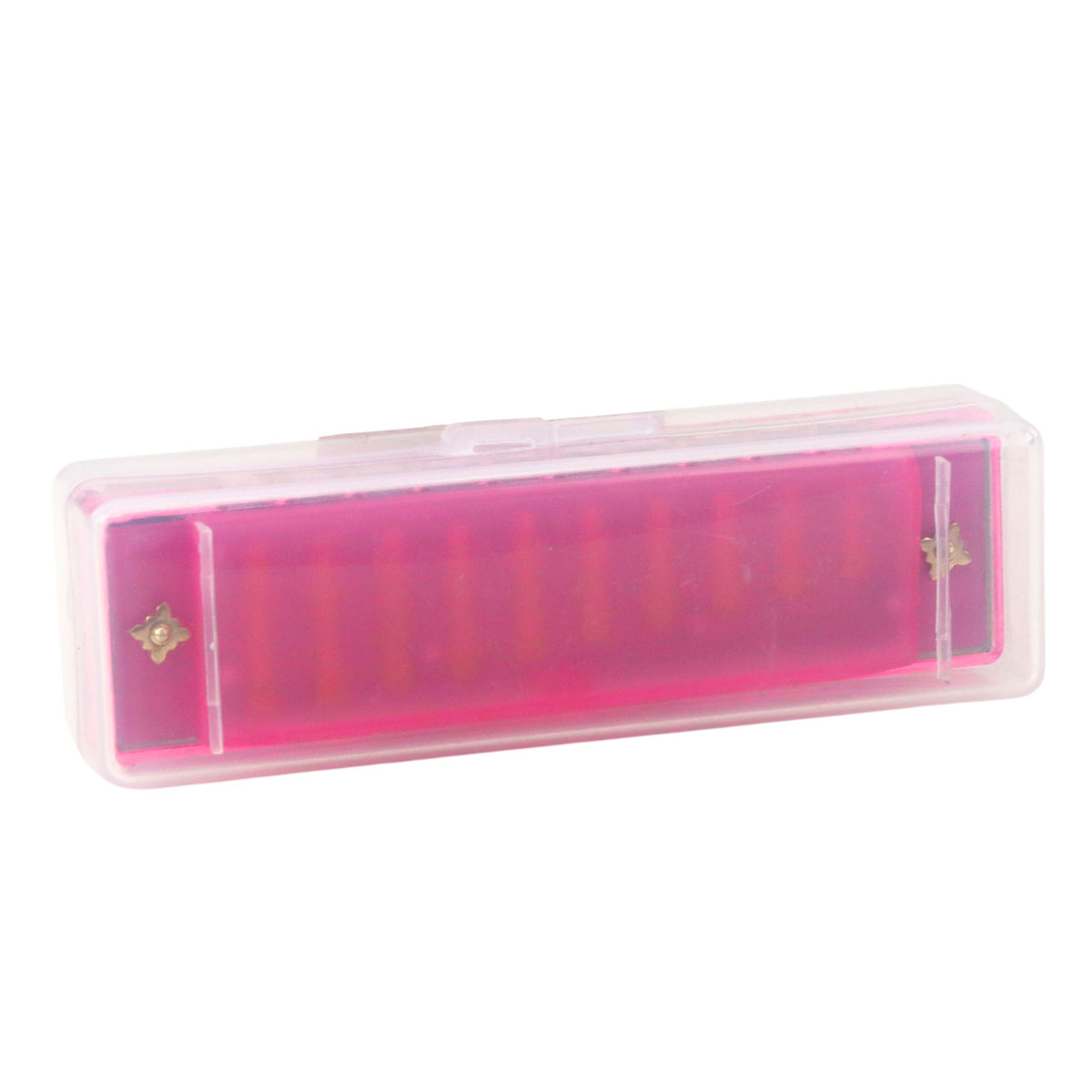 10-hole Harmonica For Beginners Pink Case