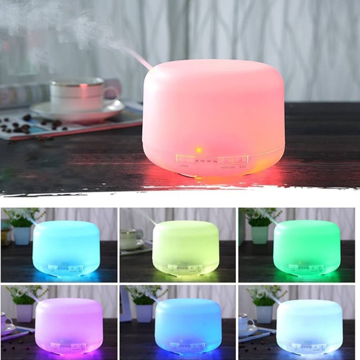 Air Humidifier Diffuser Aromatherapy Led Night Light Remote Control 300ml