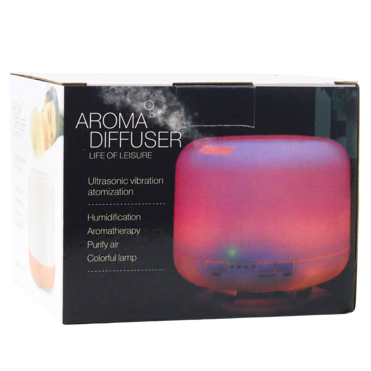 Air Humidifier Diffuser Aromatherapy Led Night Light Remote Control 300ml