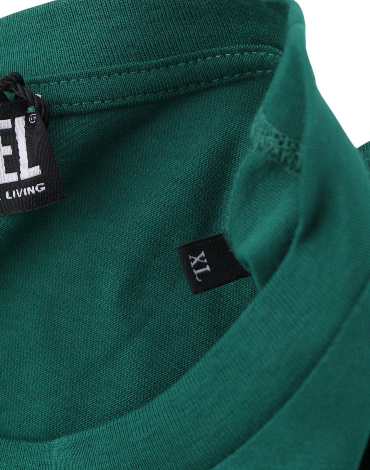Diesel T-just-small-new D Logo Men T-shirtgreen Cotton Tricot Short Sleeve