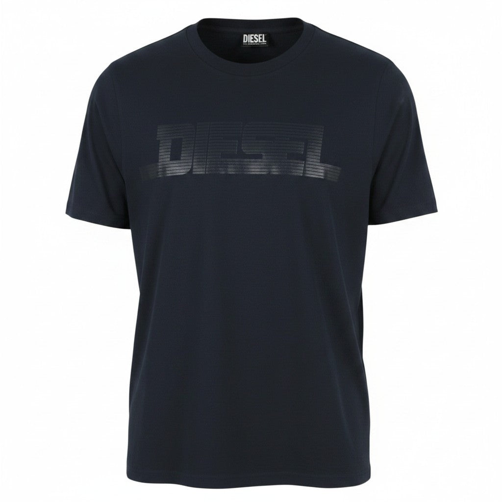 Diesel T-just 12-5 Мъжка тениска 2xl Тъмносиньо памучно трико с къс ръкав