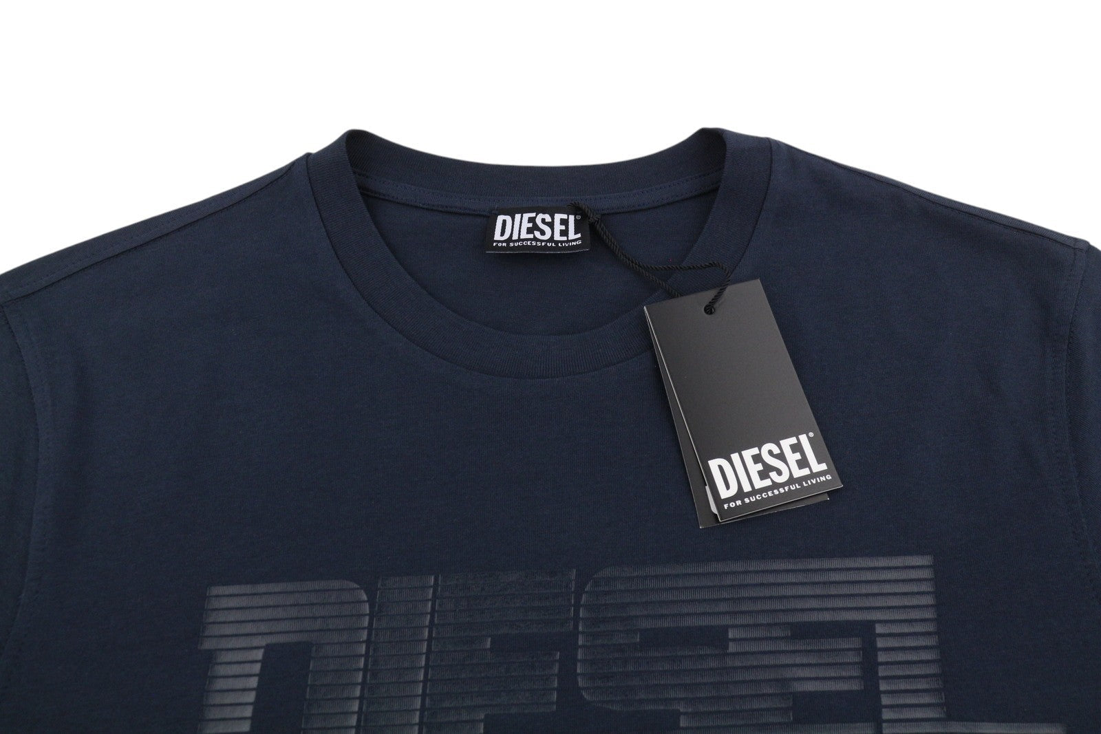 Diesel T-just 12-5 Мъжка тениска 2xl Тъмносиньо памучно трико с къс ръкав