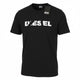 Diesel T-just 250232 Off Men T-shirtblack Cotton Tricot Short Sleeve