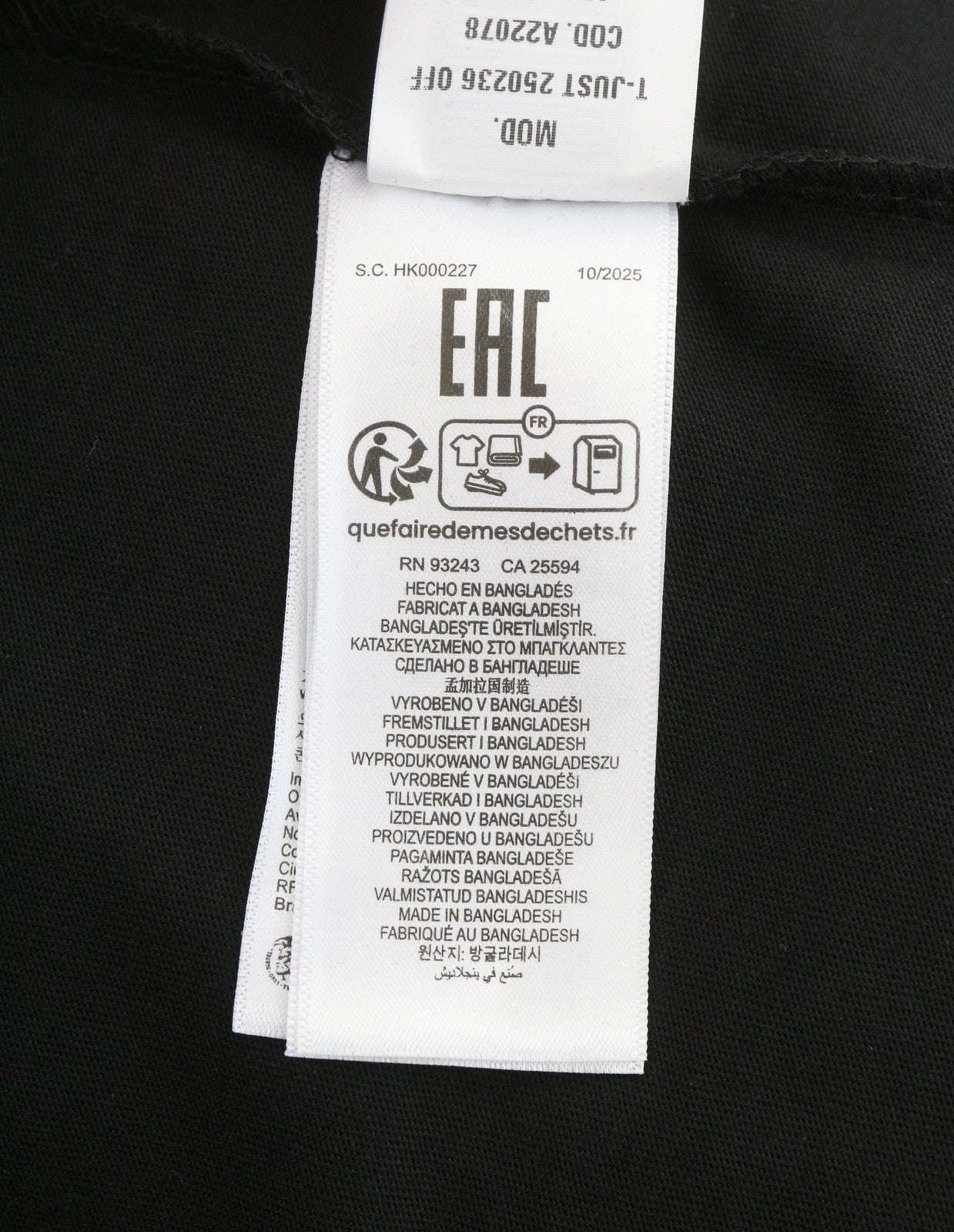 Diesel T-just 250236 Off Men T-shirtblack Cotton Tricot Short Sleeve