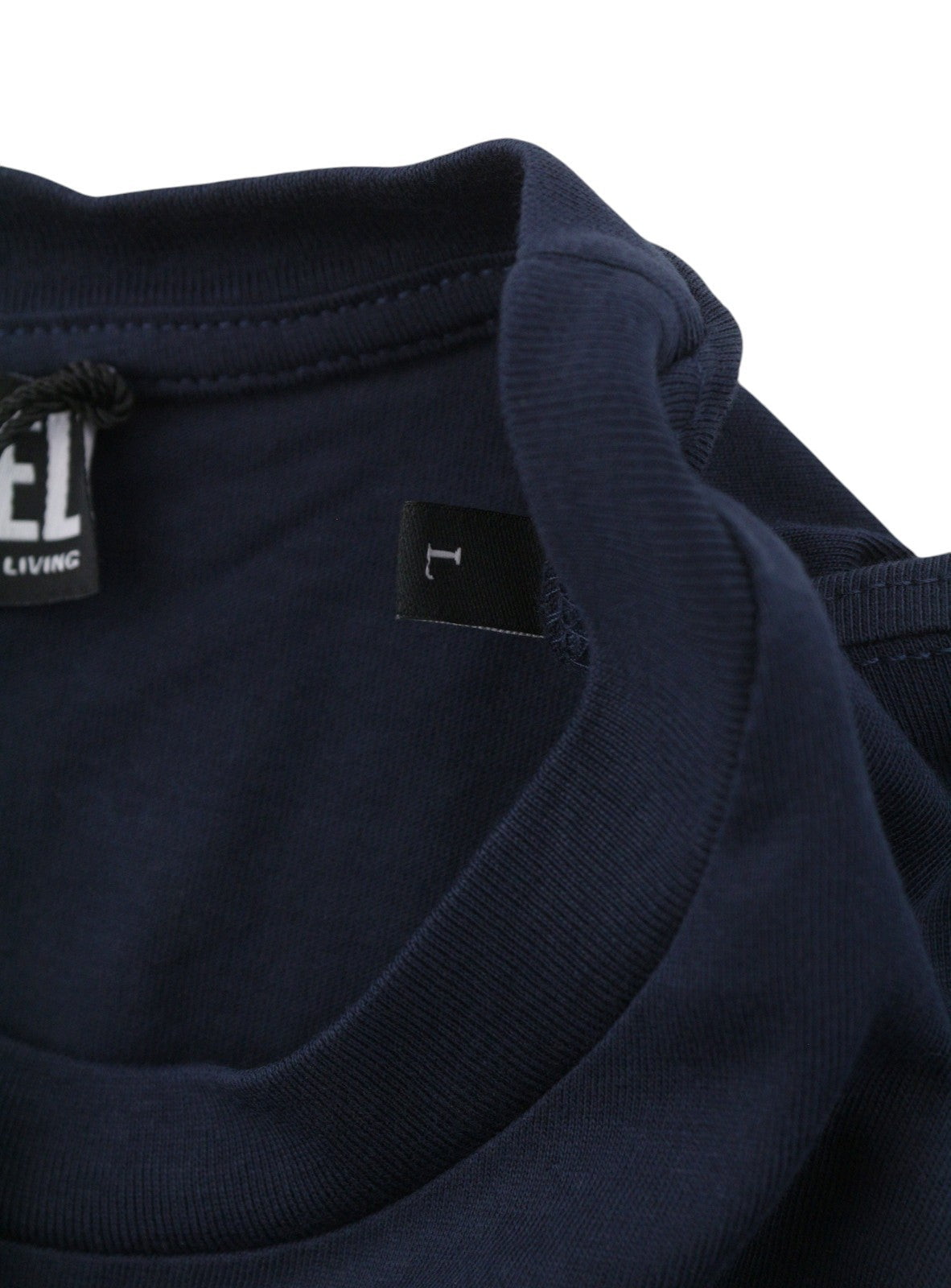 Diesel T-just 260141 Off Men T-shirtdark Blue Cotton Tricot Short Sleeve