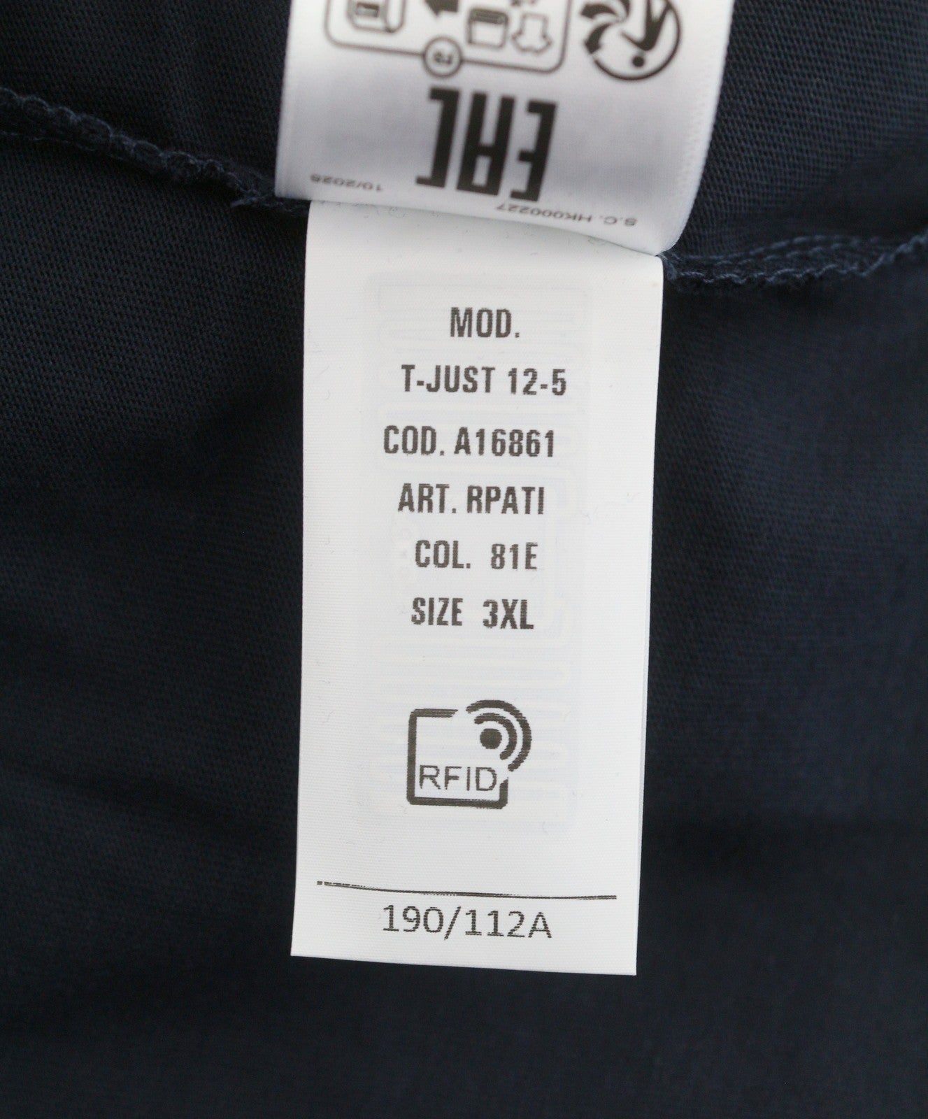Diesel T-just 12-5 Men T-shirtdark Blue Cotton Tricot Short Sleeve