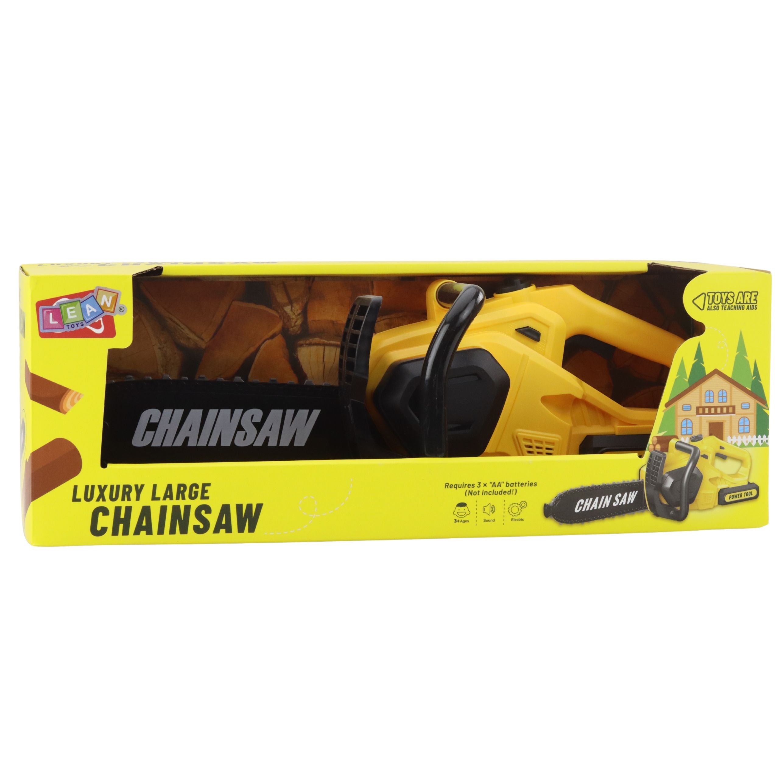 Toy Chainsaw For Kids Lights And Sounds Yellow