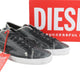 Diesel S-leroji Low Men Sneakers Eu45 Black Canvas With Tpu Overlay Rrp270
