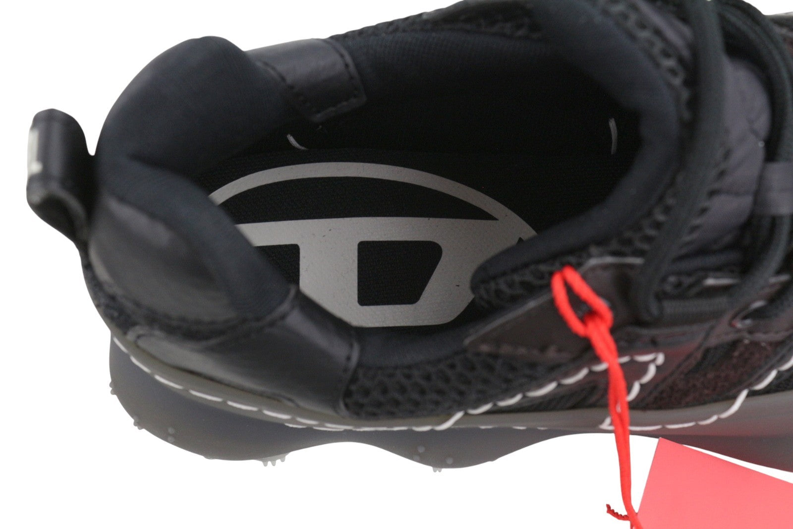 Diesel S-prototype P1 Men Sneakers Eu42 Black Low Top Lace Up Rrp350