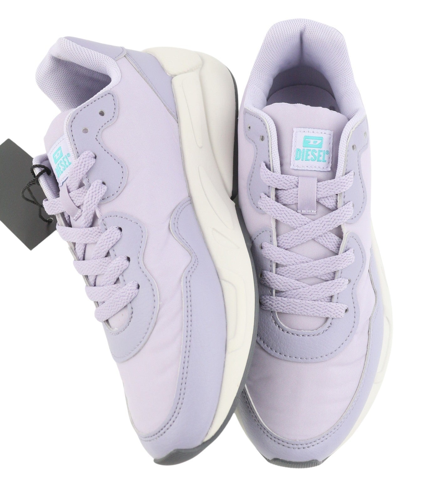 Diesel S-serendipity Light Women Sneakers Eu39 Purple Almond Toe Low Rrp150