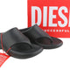 Diesel Sa-maui X Women Sandals Eu38 Black Rubber Mule Flip-flop Unisex Rrp150
