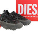 Diesel S-prototype P1 Men Sneakers Eu45 Black Low Top Lace Up Rrp350