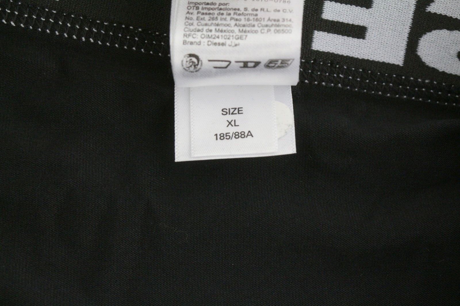 Diesel Umbx-shawnthreepack-out Men Underwearblack & White Boxers 3pc