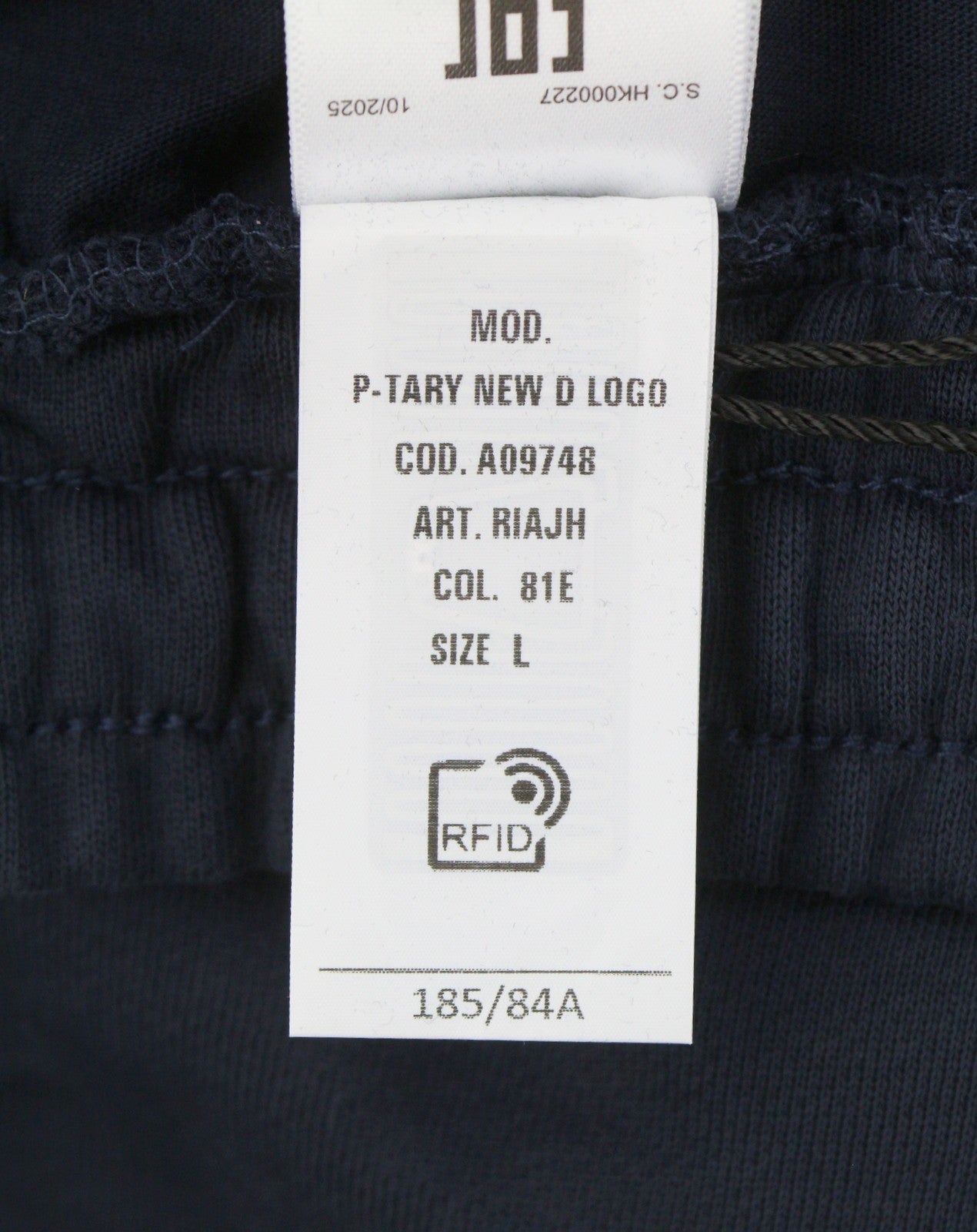 Diesel P-tary New D Logo Men Trousersdark Blue Drawstring Waist Sweatpants