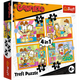Pussel 4-i-1 – Garfield Loves Lasagne – Trefl 34673