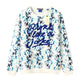 Scotch & Soda Sweat-shirt blanc à motif ras du cou pour homme