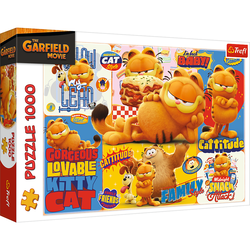 Puzzle - 1000 - Garfield's Adventures - Garfield Trefl 10935