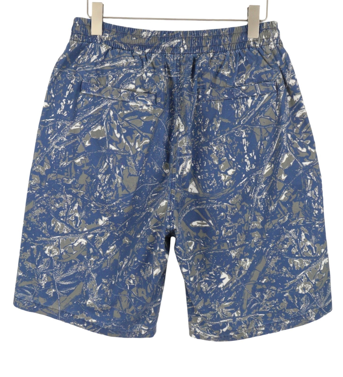 Diesel P-opwik-c Men Shortsblue All-over Graphic Print Straight Rrp195