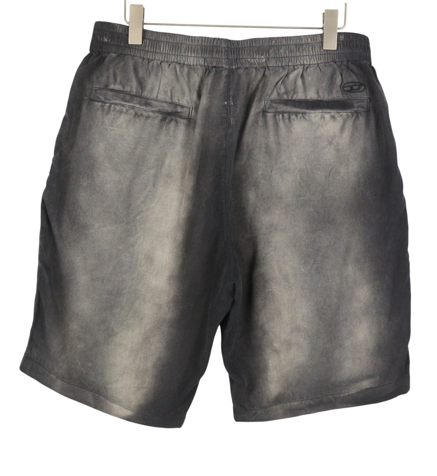 Diesel P-eeklo Men Shorts 54grey Faded Patterned Loose Fit Rrp195