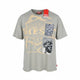 Diesel T-boxt-slits-r8 Men T-shirtgrey Patches Oversized Short Sleeve Rrp175