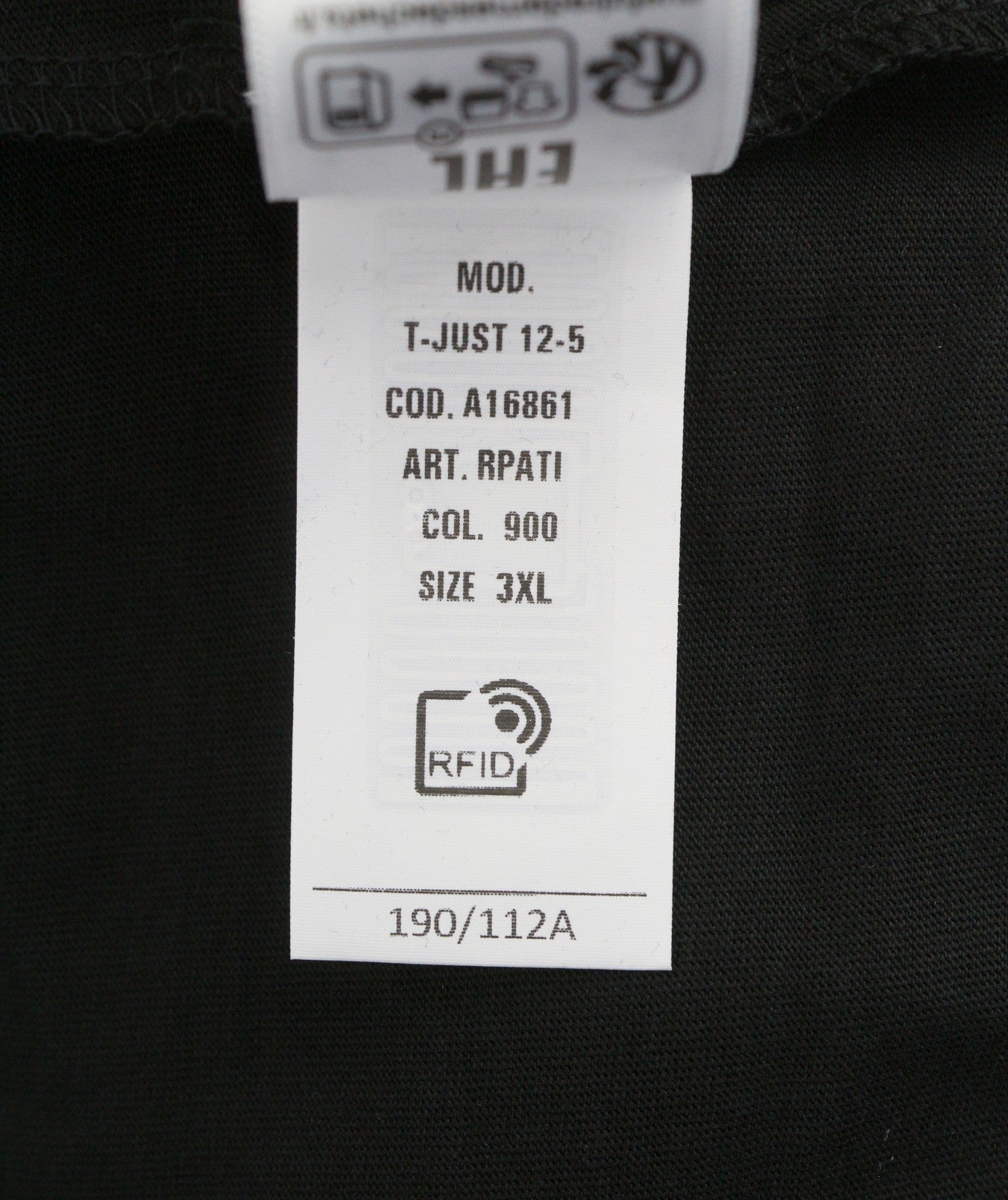 Diesel T-just 12-5 Men T-shirtblack Cotton Tricot Crew Neck Short Sleeve