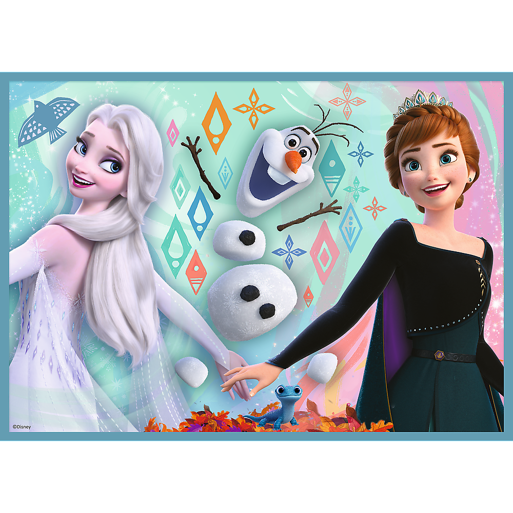 Puzzle - 4in1 (12 15 20 24) - The Amazing World Of Frozen - Trefl 34381