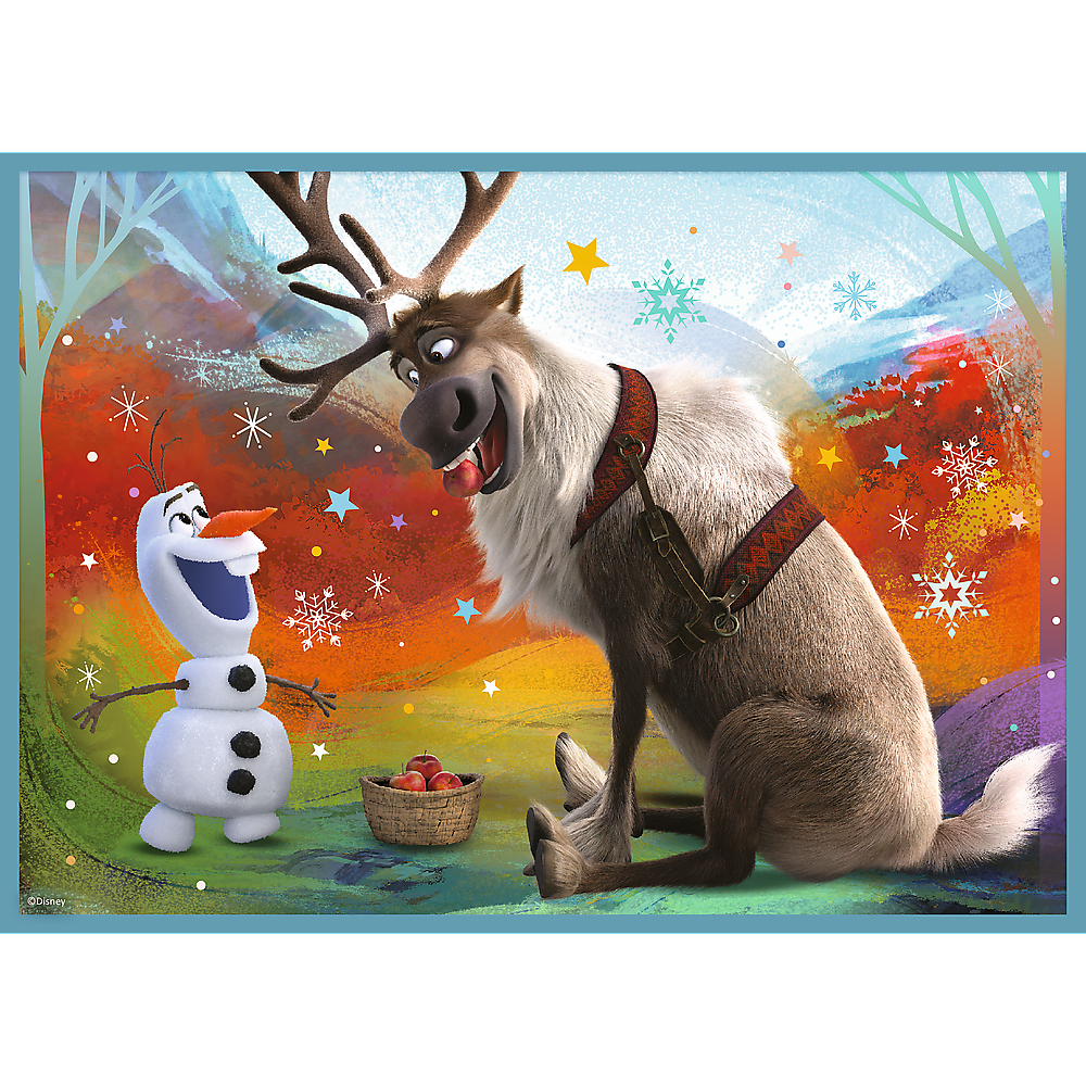 Puzzle - 4in1 (12 15 20 24) - The Amazing World Of Frozen - Trefl 34381