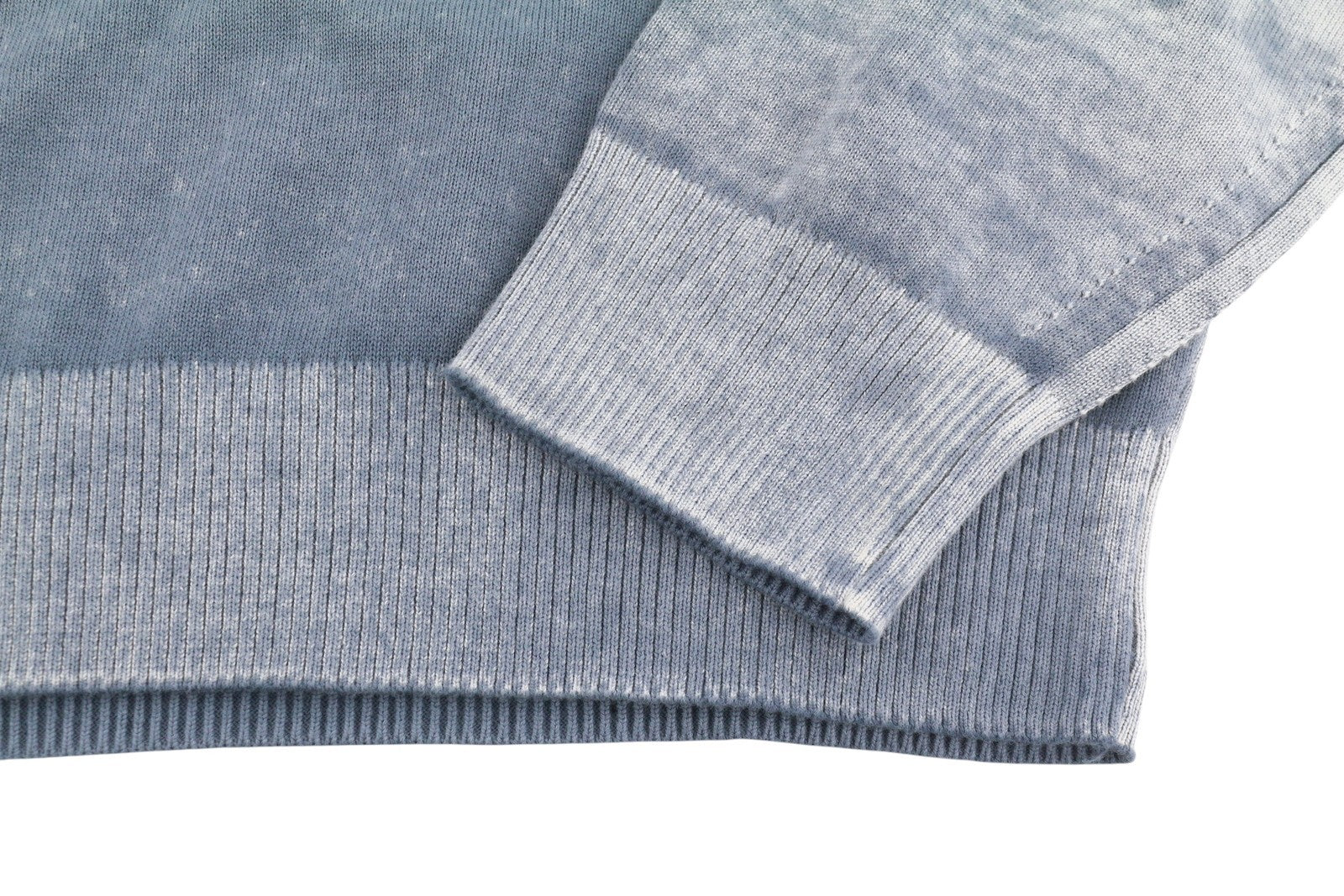 Diesel K-larence-b Men Jumper 2xl Blue Faded Cotton Knit Pull On Rrp225